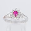 ルビーxダイヤモンド プラチナリング R: 0.38 ct D: 0.28ct Pt900 - 画像 (2)