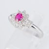 ルビーxダイヤモンド プラチナリング R: 0.38 ct D: 0.28ct Pt900 - 画像 (3)