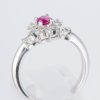 ルビーxダイヤモンド プラチナリング R: 0.38 ct D: 0.28ct Pt900 - 画像 (5)
