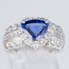 サファイアxダイヤモンド プラチナリング S: 1.62 ct D: 1.03ct Pt900 - 画像 (2)