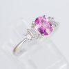 ピンクサファイアxダイヤモンド プラチナリング PS: 1.24 ct D: 0.32ct Pt900