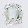 ベリルxダイヤモンド プラチナリング B: 15.54 ct D: 0.35ct Pt900 - 画像 (2)