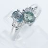 アレキサンドライトxダイヤモンド プラチナリング Al: 1.2 ct D: 0.09ct Pt900
