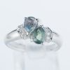 アレキサンドライトxダイヤモンド プラチナリング Al: 1.2 ct D: 0.09ct Pt900