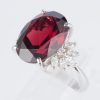 ロードライトガーネットxダイヤモンド プラチナリング RG: 11.84 ct D: 0.46ct Pt900 - 画像 (8)