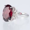 ロードライトガーネットxダイヤモンド プラチナリング RG: 11.84 ct D: 0.46ct Pt900 - 画像 (3)