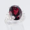 ロードライトガーネットxダイヤモンド プラチナリング RG: 11.84 ct D: 0.46ct Pt900 - 画像 (5)