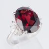 ロードライトガーネットxダイヤモンド プラチナリング RG: 11.84 ct D: 0.46ct Pt900 - 画像 (6)