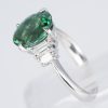 クロムトルマリンxダイヤモンド プラチナリング CrT: 3.45 ct D: 0.51ct Pt900 - 画像 (4)