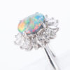 1.6ctブラックオパールダイヤモンドプラチナリング(BO:1.60 D:0.93ct Pt900)