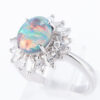 1.6ctブラックオパールダイヤモンドプラチナリング(BO:1.60 D:0.93ct Pt900)