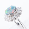 1.6ctブラックオパールダイヤモンドプラチナリング(BO:1.60 D:0.93ct Pt900)