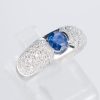 サファイアxダイヤモンド プラチナリング S: 0.64 ct D: 0.35ct Pt900