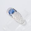 サファイアxダイヤモンド プラチナリング S: 0.64 ct D: 0.35ct Pt900 - 画像 (3)