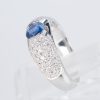 サファイアxダイヤモンド プラチナリング S: 0.64 ct D: 0.35ct Pt900 - 画像 (4)