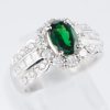 グリーンガーネット×ダイヤモンド プラチナリング GG: 1.29 ct D: 1.07ct Pt900 - 画像 (4)