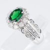 グリーンガーネット×ダイヤモンド プラチナリング GG: 1.29 ct D: 1.07ct Pt900 - 画像 (6)