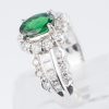 グリーンガーネット×ダイヤモンド プラチナリング GG: 1.29 ct D: 1.07ct Pt900 - 画像 (7)