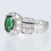 グリーンガーネット×ダイヤモンド プラチナリング GG: 1.29 ct D: 1.07ct Pt900 - 画像 (2)