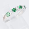 ラインリング グリーンガーネット x ダイヤモンド プラチナリング GG: 0.47 ct D: 0.26ct Pt900 - 画像 (3)