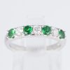 ラインリング グリーンガーネット x ダイヤモンド プラチナリング GG: 0.47 ct D: 0.26ct Pt900 - 画像 (4)