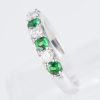 ラインリング グリーンガーネット x ダイヤモンド プラチナリング GG: 0.47 ct D: 0.26ct Pt900 - 画像 (6)