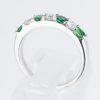 ラインリング グリーンガーネット x ダイヤモンド プラチナリング GG: 0.47 ct D: 0.26ct Pt900 - 画像 (7)