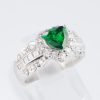 グリーンガーネット×ダイヤモンド プラチナリング GG: 1.08 ct D: 0.72ct Pt900 - 画像 (4)