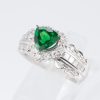 グリーンガーネット×ダイヤモンド プラチナリング GG: 1.08 ct D: 0.72ct Pt900 - 画像 (5)