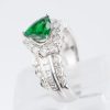 グリーンガーネット×ダイヤモンド プラチナリング GG: 1.08 ct D: 0.72ct Pt900 - 画像 (6)