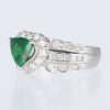 グリーンガーネット×ダイヤモンド プラチナリング GG: 1.08 ct D: 0.72ct Pt900 - 画像 (2)