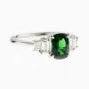 1ct グリーンガーネットプラチナリング(GG:1.18ct D:0.40ct Pt900) - 画像 (2)