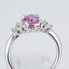 ピンクサファイアxダイヤモンド プラチナリング PS: 1.23 ct D: 0.37ct Pt900 - 画像 (5)