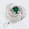グリーンガーネット×ダイヤモンド プラチナリング GG: 1.05 ct D: 0.63ct Pt900 - 画像 (4)