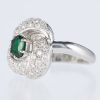 グリーンガーネット×ダイヤモンド プラチナリング GG: 1.05 ct D: 0.63ct Pt900 - 画像 (2)