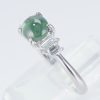ステップ アレキサンドライトキャッツxダイヤモンド プラチナリング AC: 1.687 ct D: 0.41ct Pt900