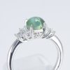 ステップ アレキサンドライトキャッツxダイヤモンド プラチナリング AC: 1.687 ct D: 0.41ct Pt900