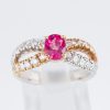 ルビー×ダイヤモンド イエローゴールドプラチナリング R:1.104ct D: 0.58ct - 画像 (4)