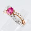 ルビー×ダイヤモンド イエローゴールドプラチナリング R:1.104ct D: 0.58ct - 画像 (5)