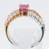 ルビー×ダイヤモンド イエローゴールドプラチナリング R:1.104ct D: 0.58ct - 画像 (6)