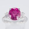 ピンクトルマリンxダイヤモンド プラチナリング PT: 3.26 ct D: 0.48ct Pt900 - 画像 (2)