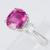 ピンクトルマリンxダイヤモンド プラチナリング PT: 3.26 ct D: 0.48ct Pt900 - 画像 (3)