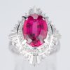 トルマリンxダイヤモンド プラチナリング Tm: 4.6 ct D: 1.37ct Pt900 - 画像 (2)