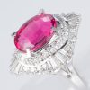 トルマリンxダイヤモンド プラチナリング Tm: 4.6 ct D: 1.37ct Pt900 - 画像 (3)