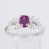 サファイアxダイヤモンド プラチナリング S: 0.958 ct D: 0.45ct Pt900 - 画像 (2)