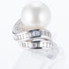 13mm 南洋パールプラチナリング 13mm D:1.60ct Pt900 - 画像 (3)