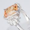 インペリアルトパーズxダイヤモンド プラチナリング Ito: 5.15 ct D: 0.54ct Pt900 - 画像 (4)