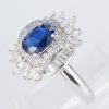 サファイアxダイヤモンド プラチナリング S: 2 ct D: 1.05ct Pt900 - 画像 (3)