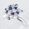 サファイアxダイヤモンド プラチナリング S: 0.76 ct D: 0.63ct Pt900 - 画像 (3)