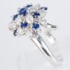 サファイアxダイヤモンド プラチナリング S: 0.76 ct D: 0.63ct Pt900 - 画像 (4)